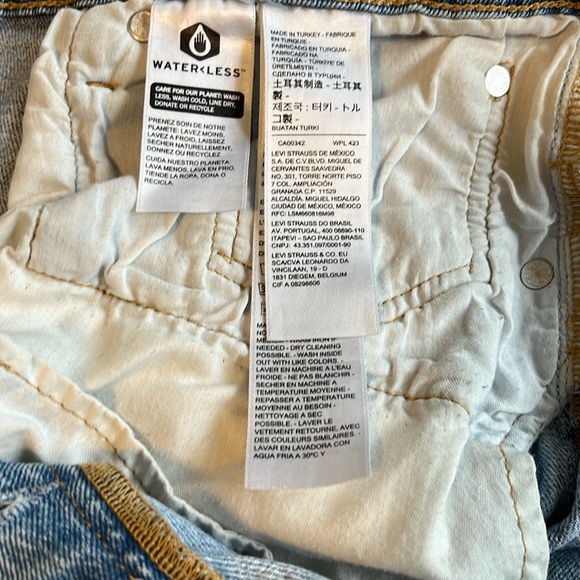 Levi’s mid thigh 501 shorts size 32 - Picture 3 of 5